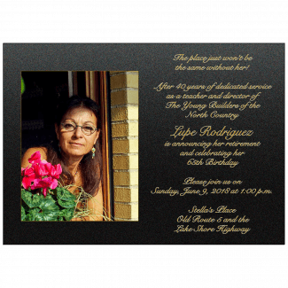 Retirement Party Invitation with Photo Retirement Party Invitation with Photo