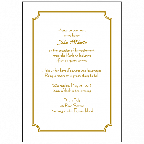 Retirement Party Invitation