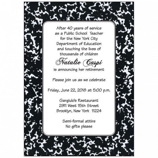 Retirement Party Invitation for Teachers Retirement Party Invitation for Teachers