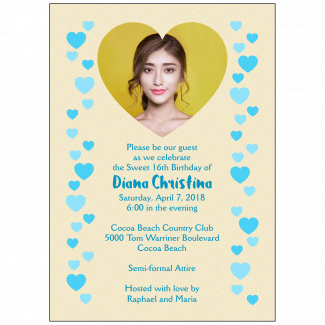 Sweet 16 Invitation with Photo Sweet 16 Invitation with Photo