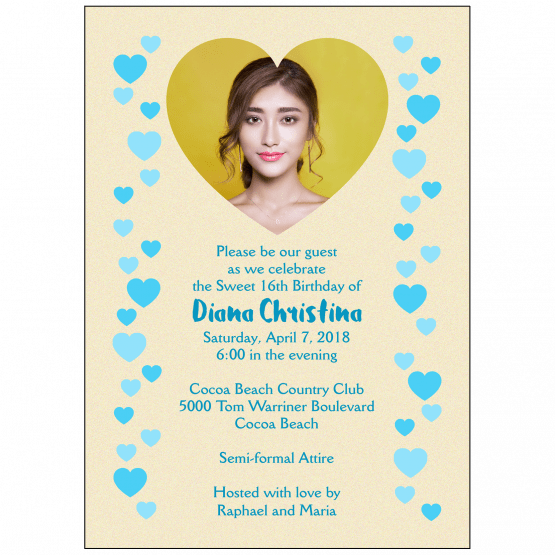 Sweet 16 Invitation with Photo Sweet 16 Invitation with Photo