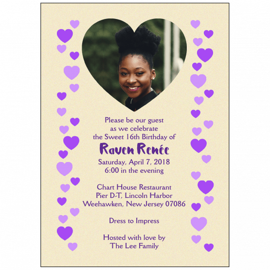 Sweet 16 Invitation with Photo