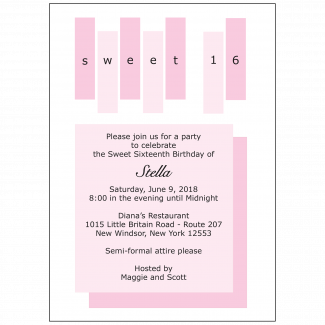 Sweet 16 Invitation Sweet 16 Invitation