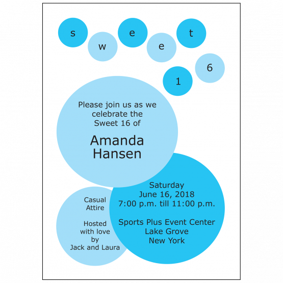 Sweet 16 Invitation
