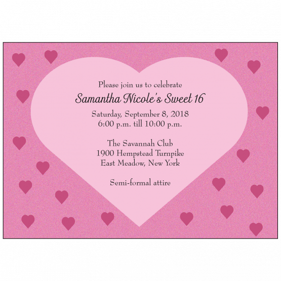 Sweet 16 Invitation Sweet 16 Invitation