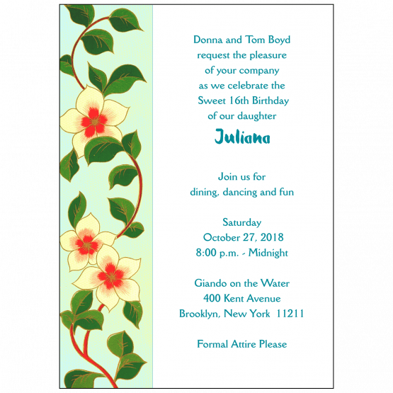 Sweet 16 Invitation Sweet 16 Invitation