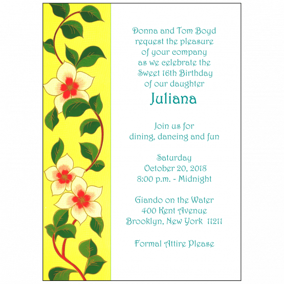 Sweet 16 Invitation Sweet 16 Invitation