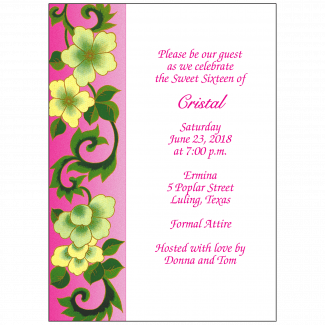 Sweet 16 Invitation Sweet 16 Invitation
