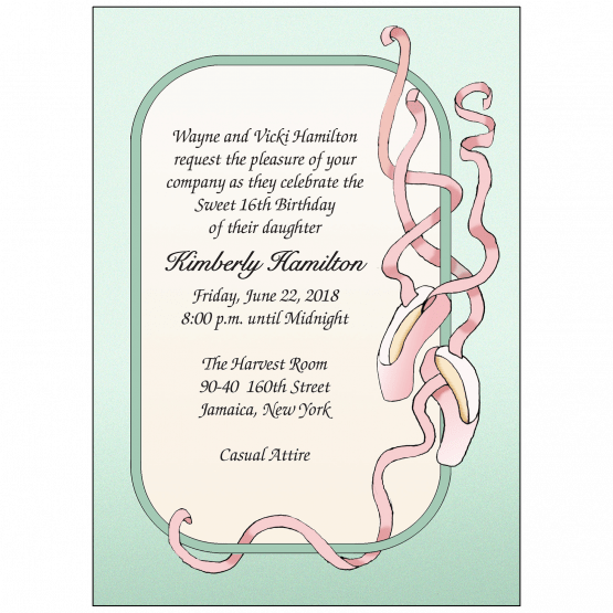 Sweet 16 Invitation Sweet 16 Invitation
