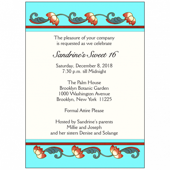Sweet 16 Invitation Sweet 16 Invitation