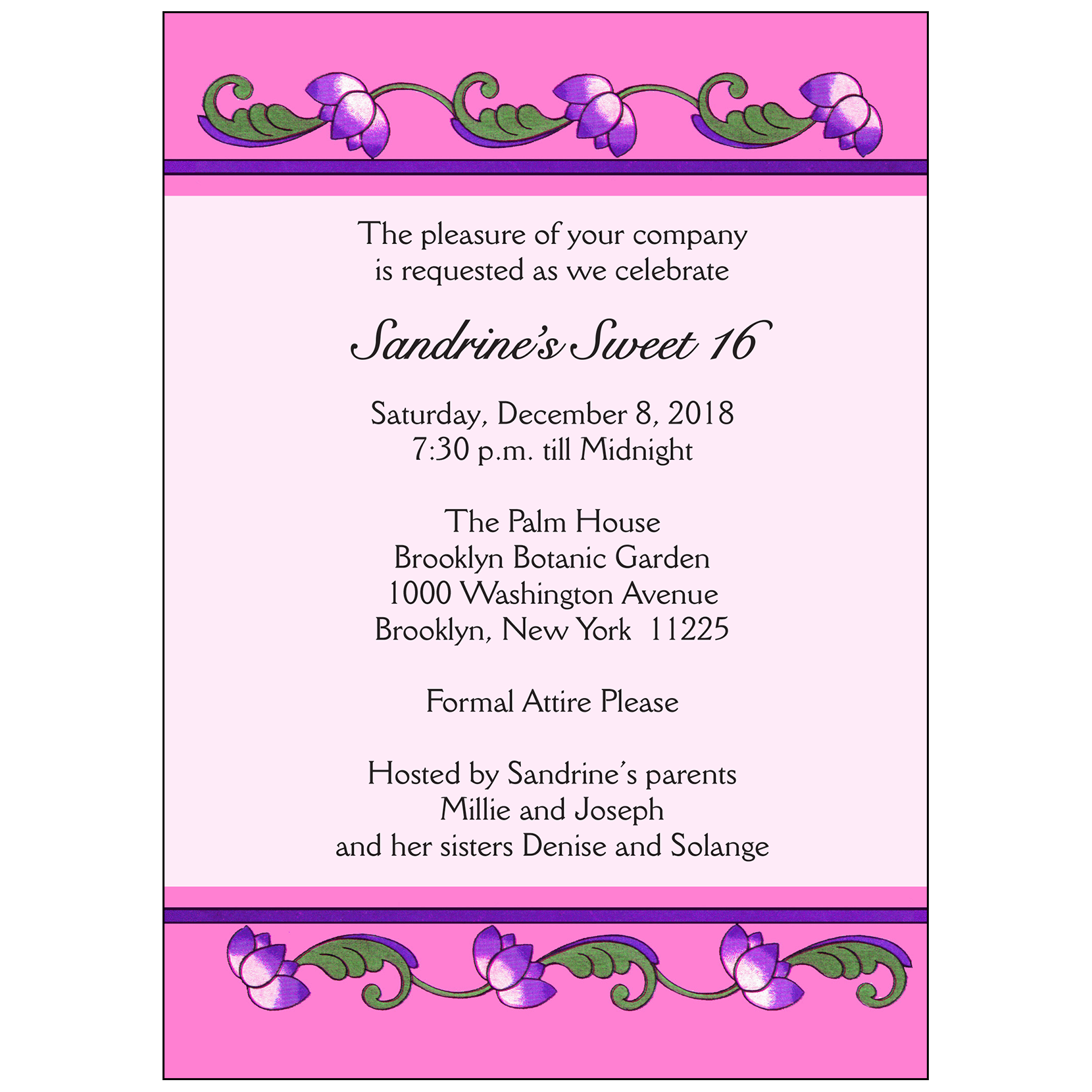 Sweet Sixteen Invitation Style Sw16 18 IPV Studio