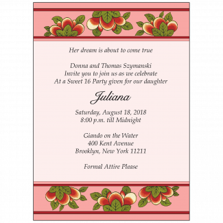 Sweet 16 Invitation Sweet 16 Invitation