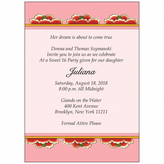 Sweet 16 Invitation Sweet 16 Invitation