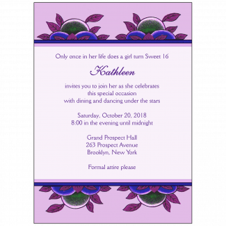 Sweet 16 Invitation Sweet 16 Invitation