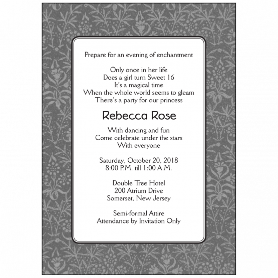 Sweet 16 Invitation Sweet 16 Invitation