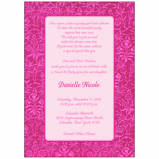 Sweet 16 Invitation Sweet 16 Invitation