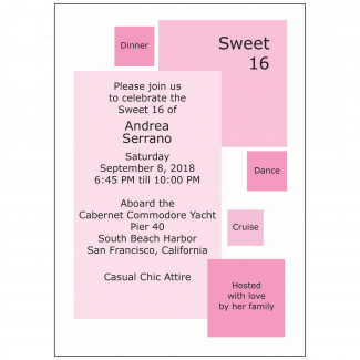 Sweet 16 Invitation Sweet 16 Invitation