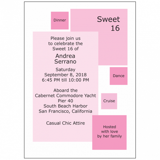 Sweet 16 Invitation