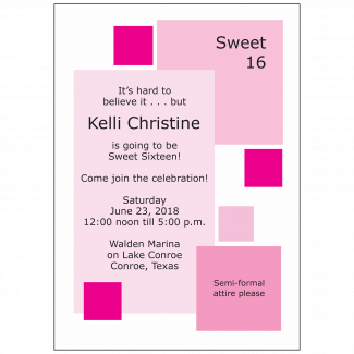 Sweet 16 Invitation Sweet 16 Invitation