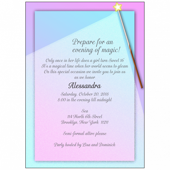 Sweet 16 Invitation