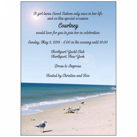 Sweet 16 Invitation Sweet 16 Invitation