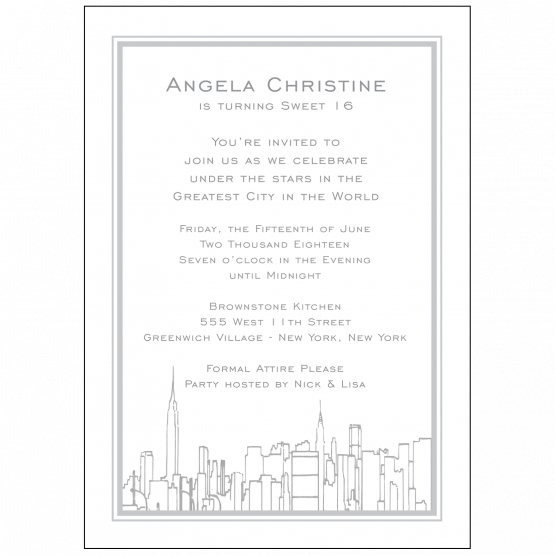 Sweet 16 Invitation