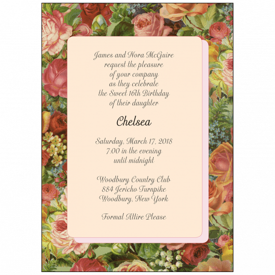 Sweet 16 Invitation Sweet 16 Invitation