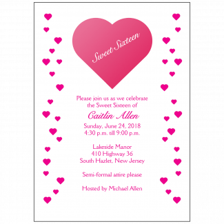 Sweet 16 Invitation Sweet 16 Invitation