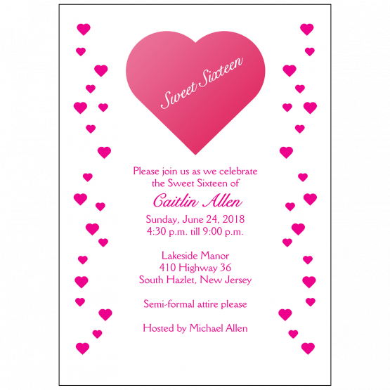 Sweet 16 Invitation Sweet 16 Invitation