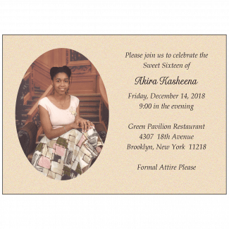 Sweet 16 Invitation with Photo Sweet 16 Invitation with Photo