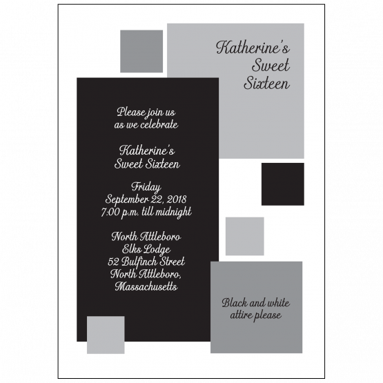 Sweet 16 Invitation Sweet 16 Invitation