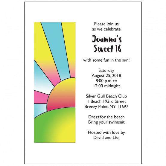 Sweet 16 Invitation Sweet 16 Invitation