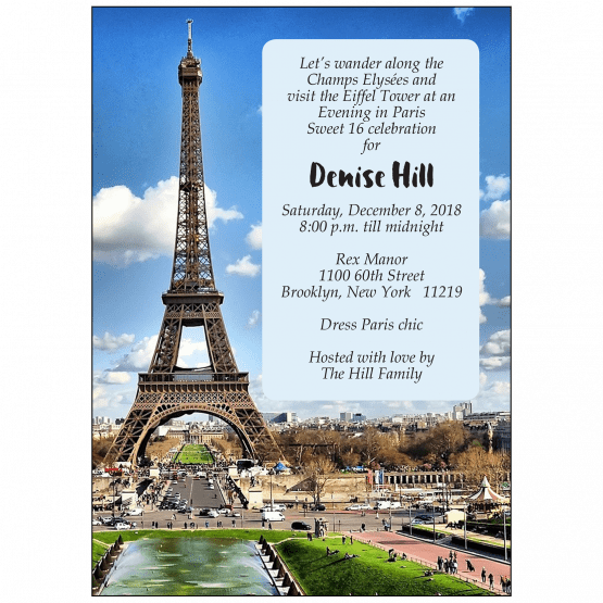 Sweet 16 Invitation