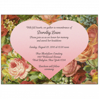 Jewish Unveiling Ceremony Invitation Jewish Unveiling Ceremony Invitation