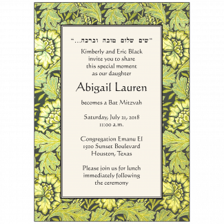 Bar/Bat Mitzvah Invitation Bar/Bat Mitzvah Invitation