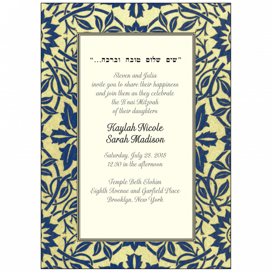 Bar/Bat Mitzvah Invitation Bar/Bat Mitzvah Invitation