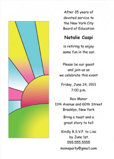 Retirement Party Invitation Template - RPIT-19_5x7