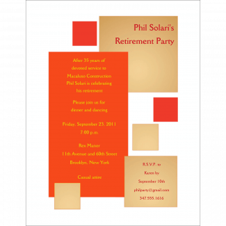 rpit-18-2 Retirement Party Invitation