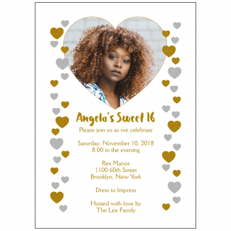 Sweet 16 Invitation with Photo Sweet 16 Invitation with Photo