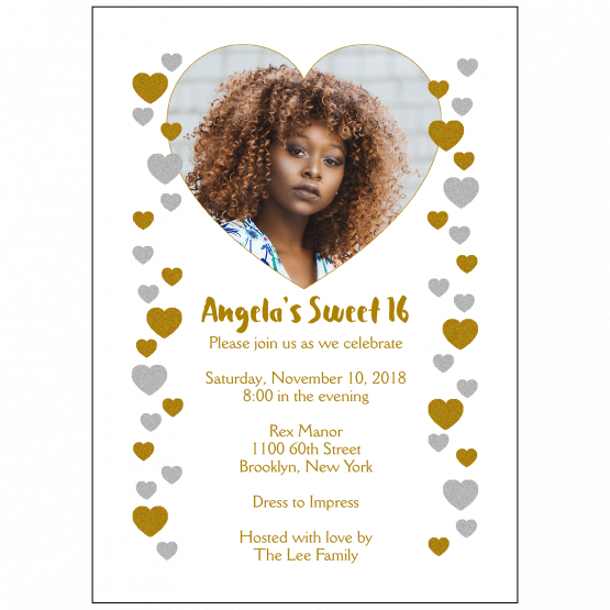 Sweet 16 Invitation with Photo Sweet 16 Invitation with Photo