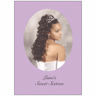 Cover of Sweet 16 Invitation with Photo Cover of Sweet 16 Invitation with Photo