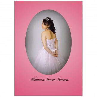Cover of Sweet 16 Invitation with Photo Cover of Sweet 16 Invitation with Photo