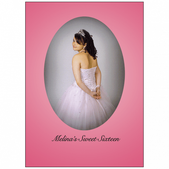 Cover of Sweet 16 Invitation with Photo