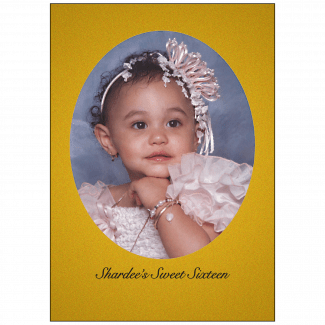 Cover of Sweet 16 Invitation with Baby Photo Cover of Sweet 16 Invitation with Baby Photo