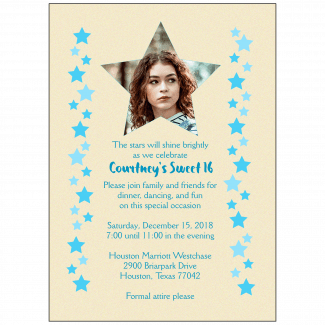 Sweet 16 Invitation with Photo Sweet 16 Invitation with Photo