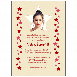 Sweet 16 Invitation with Photo Sweet 16 Invitation with Photo
