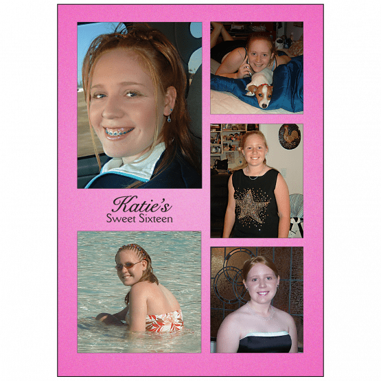 Cover of Sweet 16 Invitation with Multiple Photos Cover of Sweet 16 Invitation with Multiple Photos