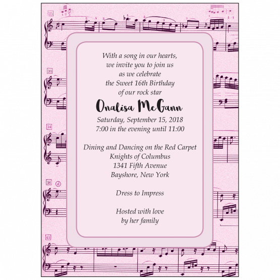 Sweet 16 Invitation Sweet 16 Invitation