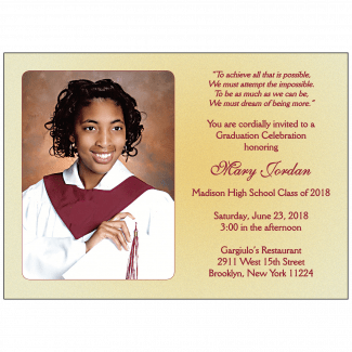 Graduation Party Invitation with Photo