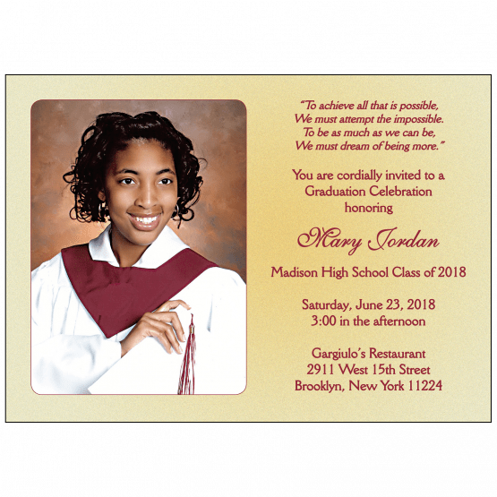 Graduation Party Invitation with Photo